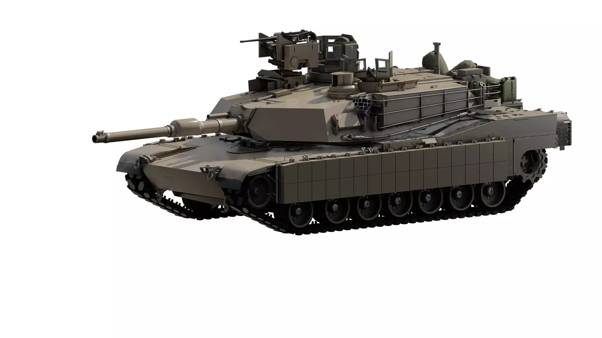 M1A2 main battle tank 3D model_0