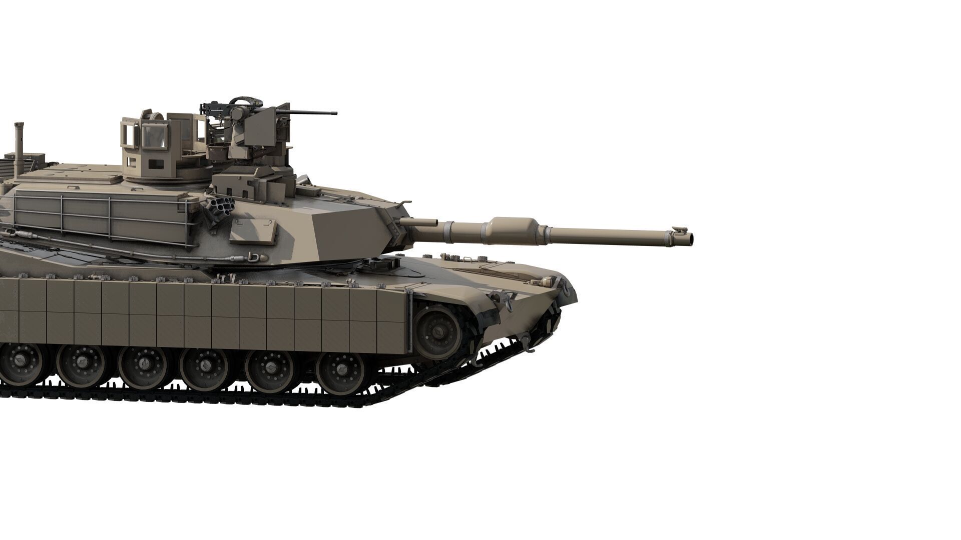 M1A2 main battle tank 3D model_5