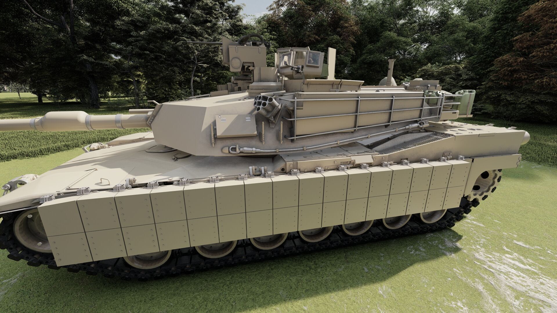 M1A2 main battle tank 3D model_7