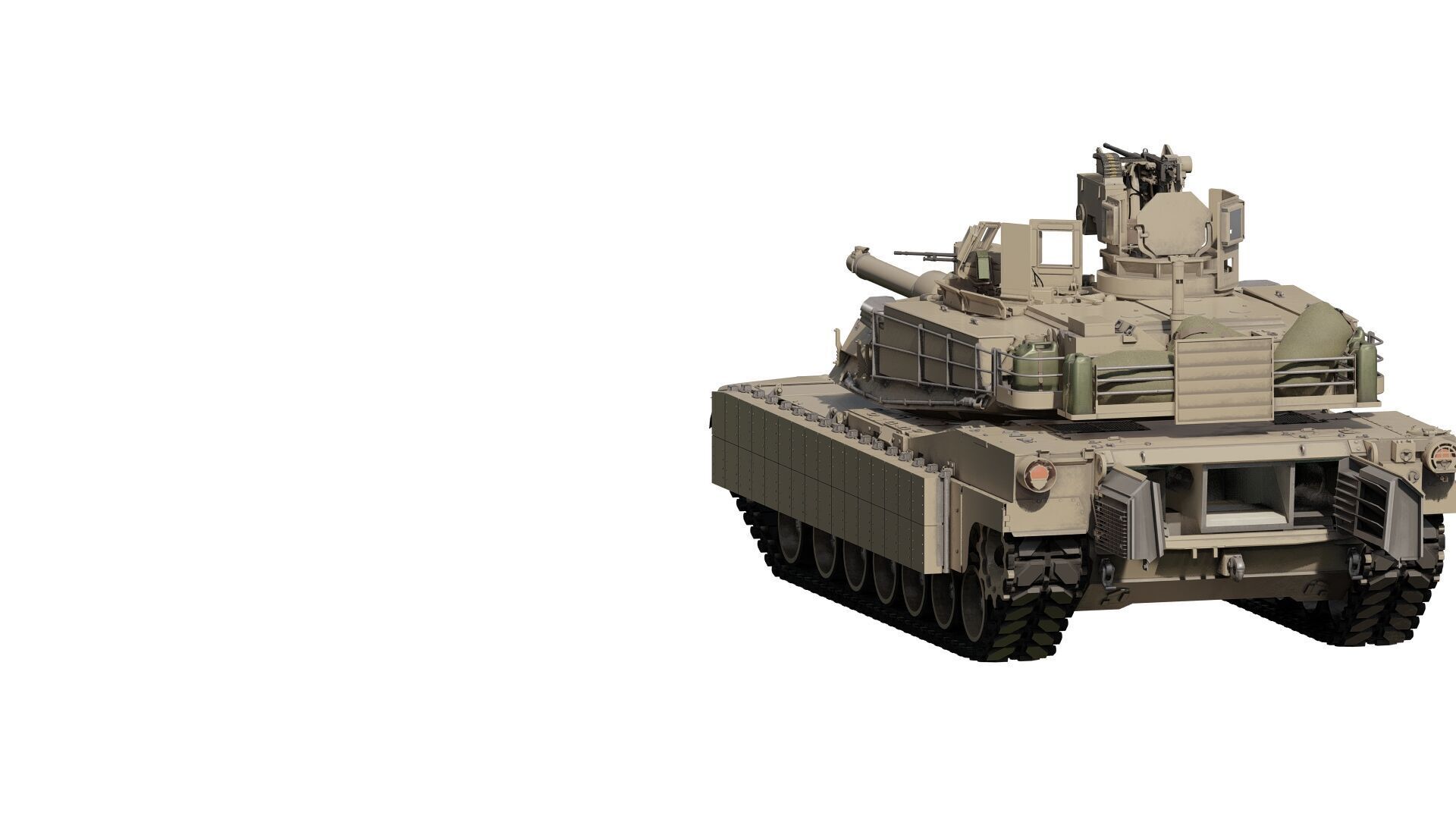 M1A2 main battle tank 3D model_2