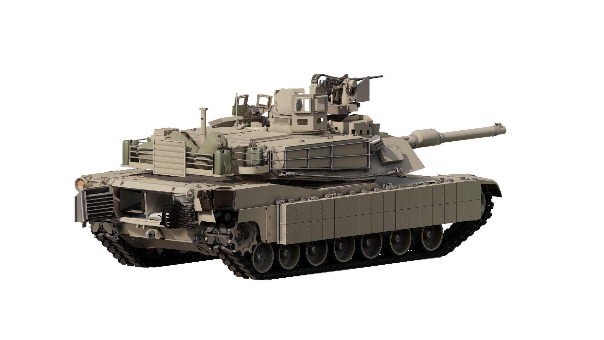 M1A2 main battle tank 3D model_4