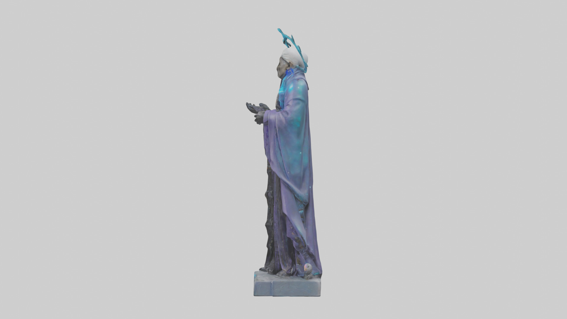 Galactic Priest statue model 3D model_12