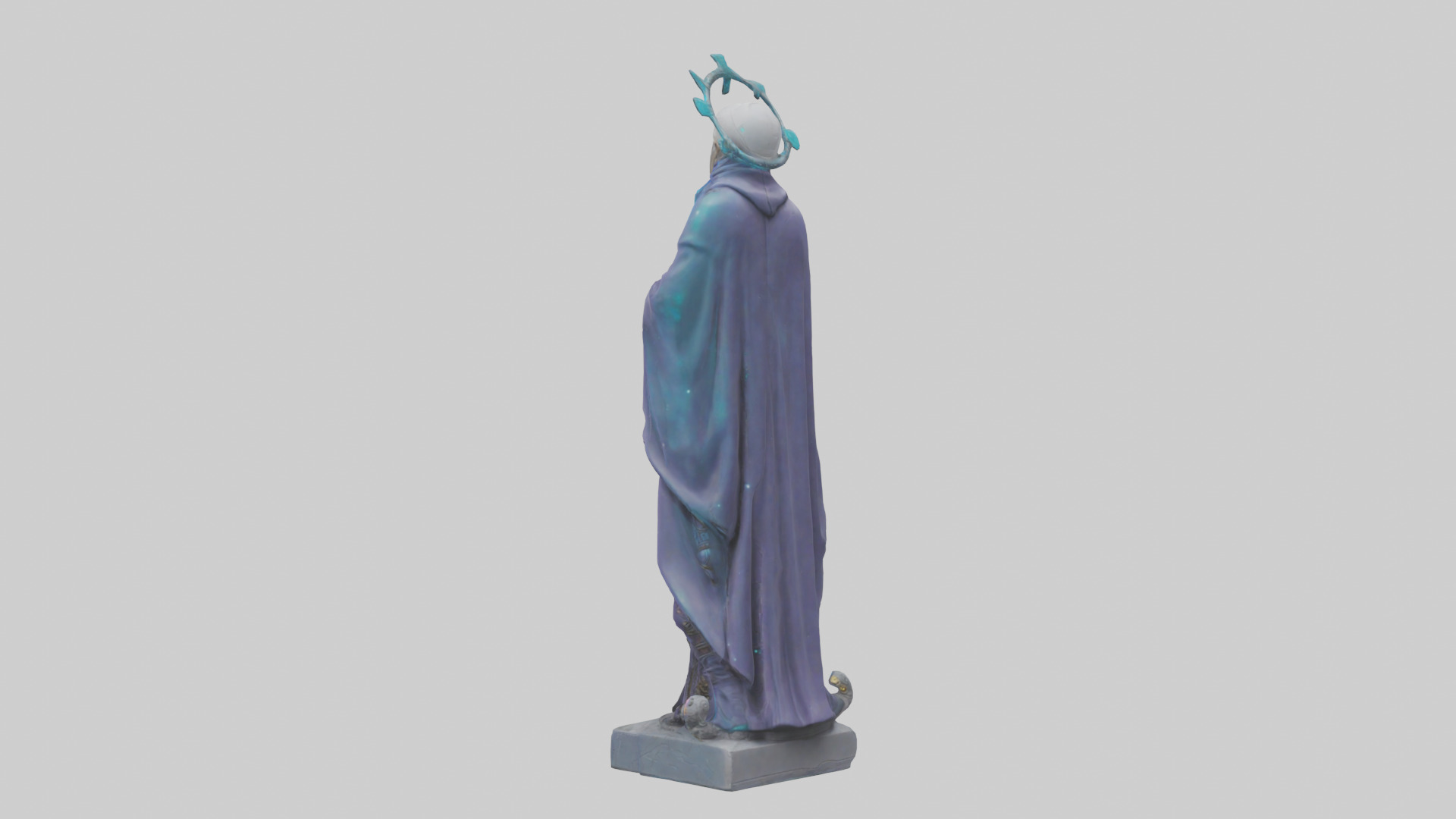 Galactic Priest statue model 3D model_1