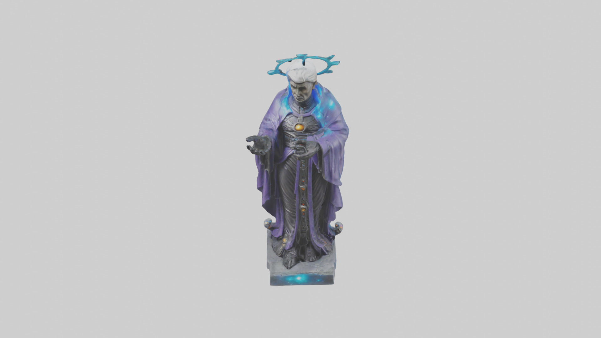 Galactic Priest statue model 3D model_16