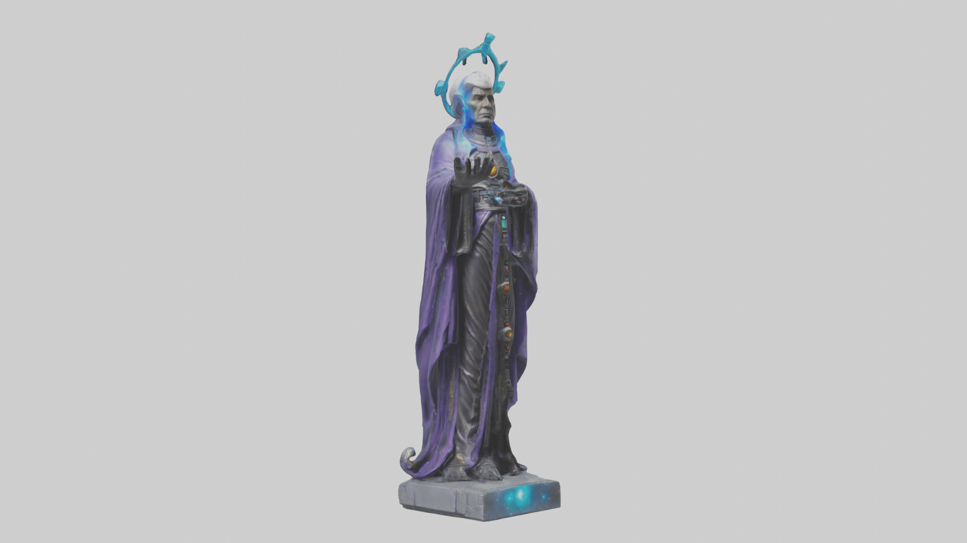 Galactic Priest statue model 3D model_7