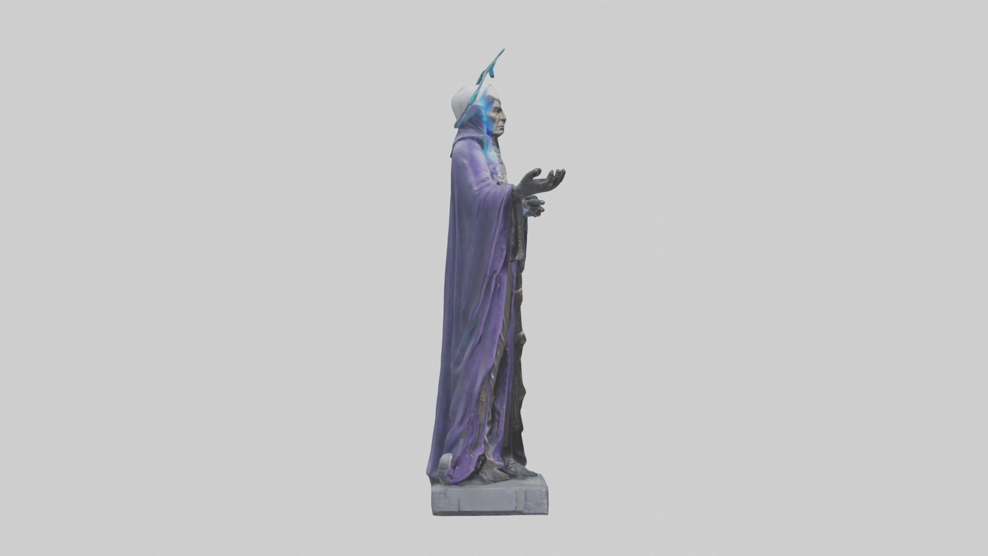 Galactic Priest statue model 3D model_13