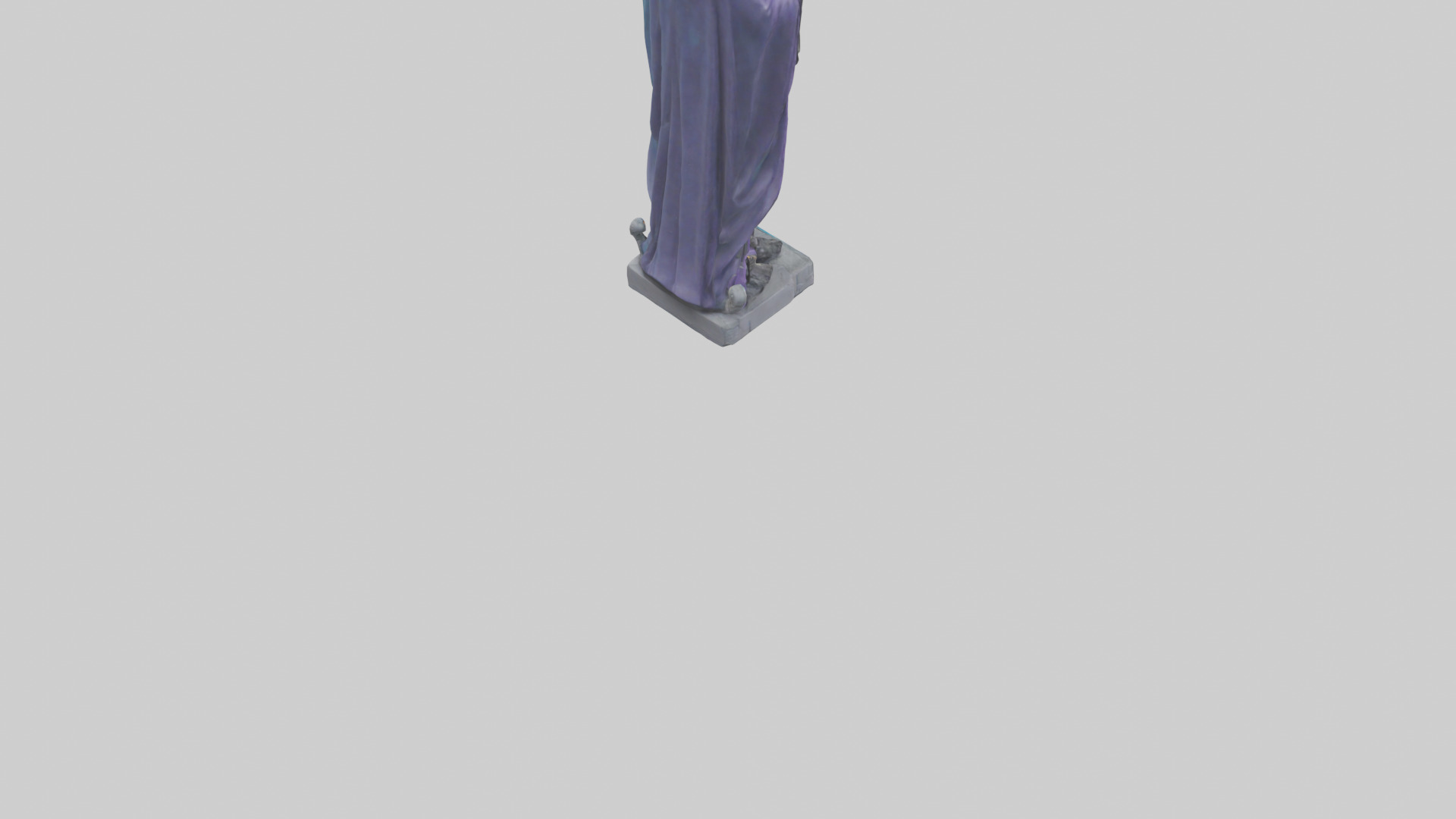 Galactic Priest statue model 3D model_4