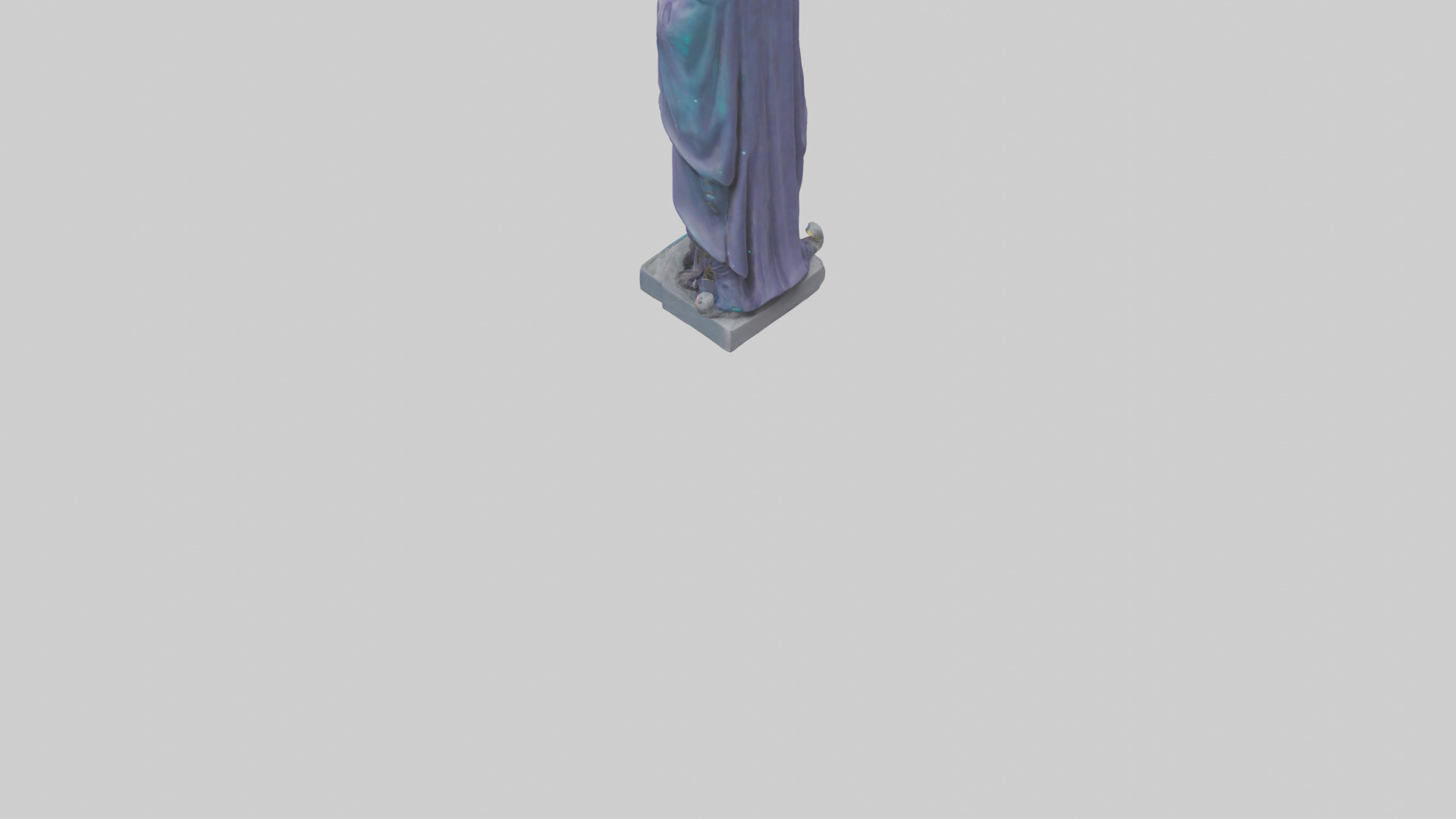 Galactic Priest statue model 3D model_3
