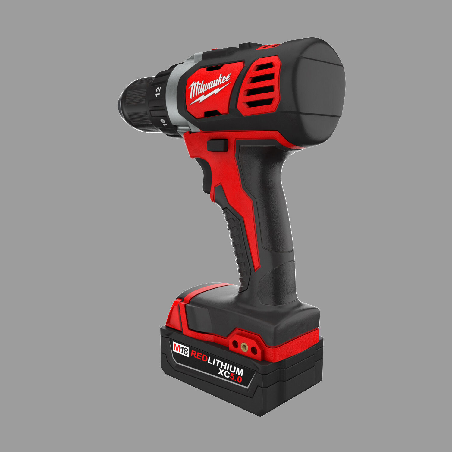 Milwaukee Drill 3D model_2