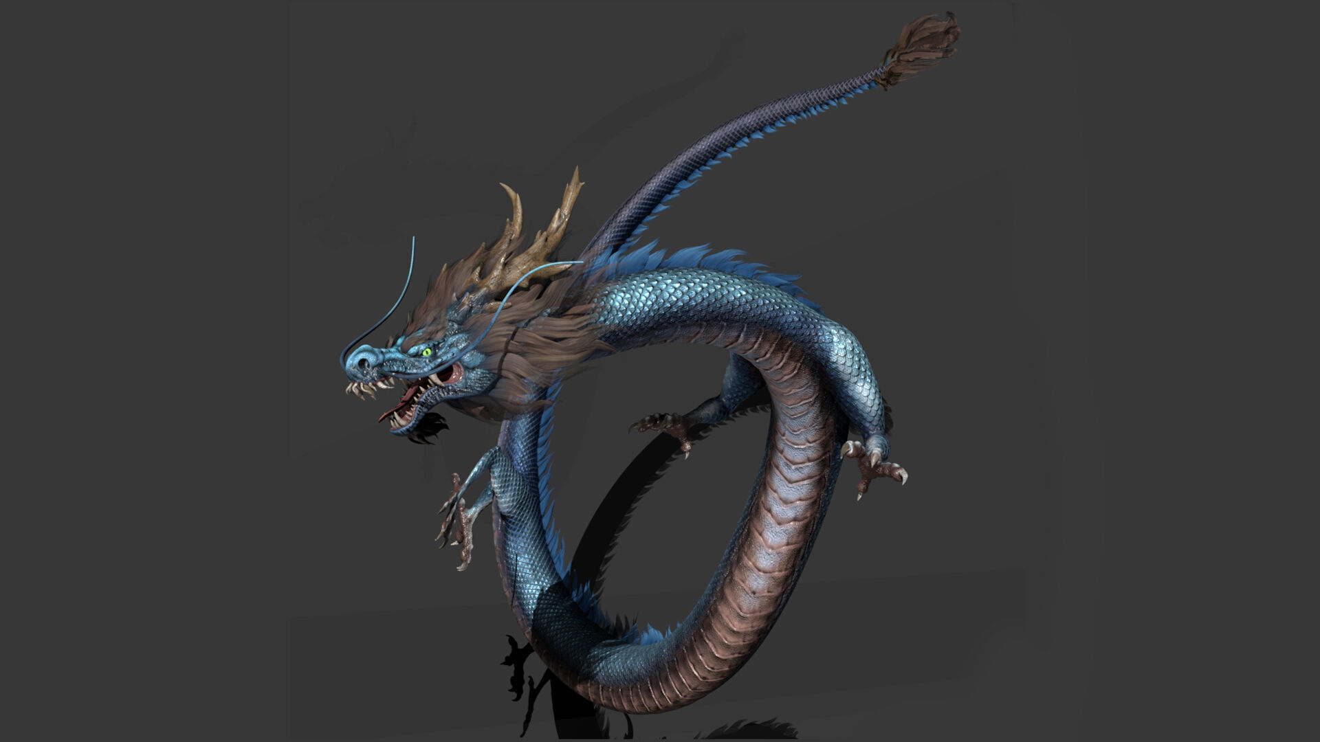 dragon ChineseDragon loong 3D model_2
