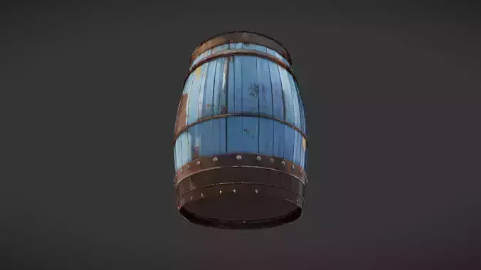 rusty wooden barrel 2