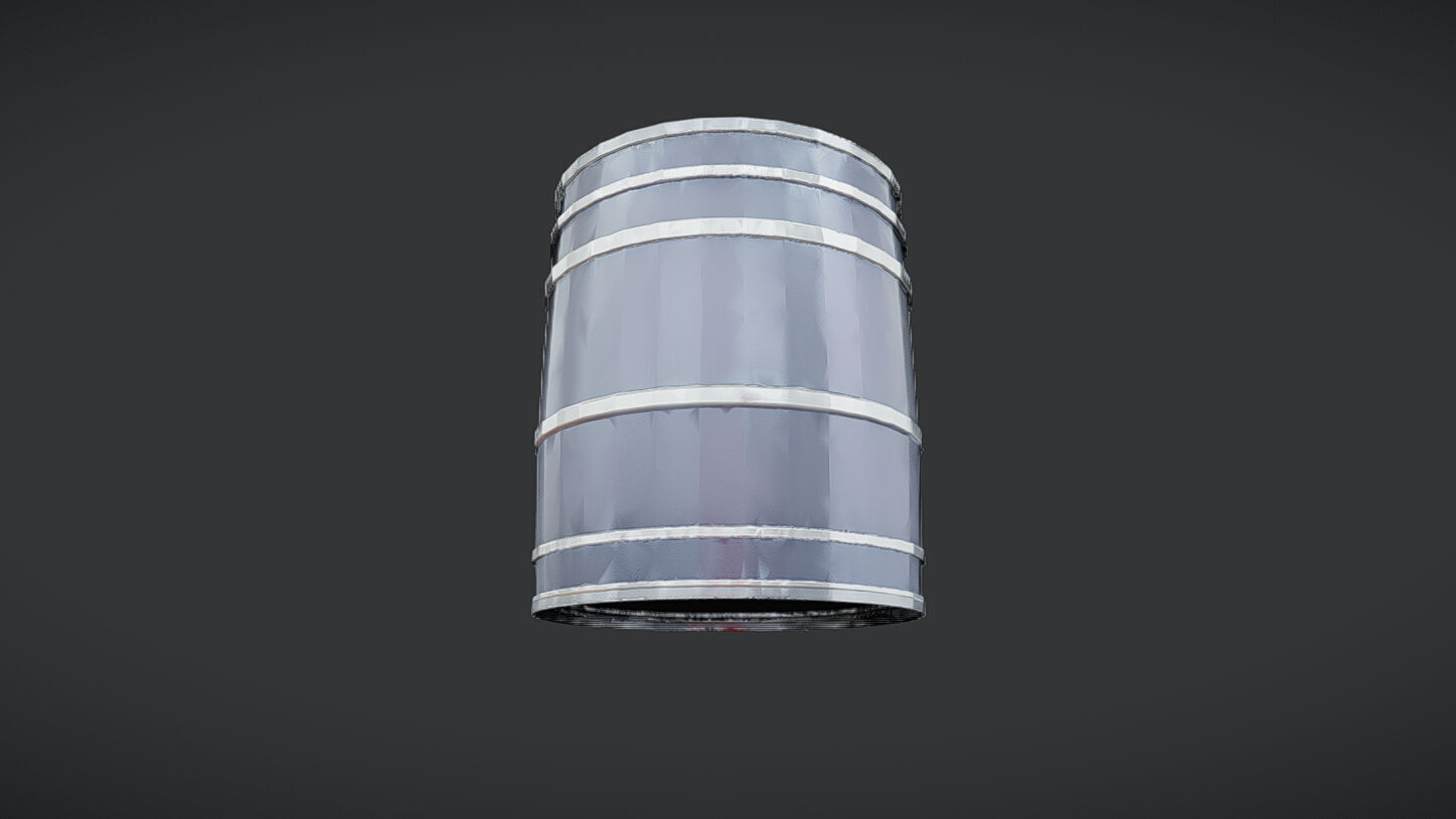metal barrel or drum 3D model_7