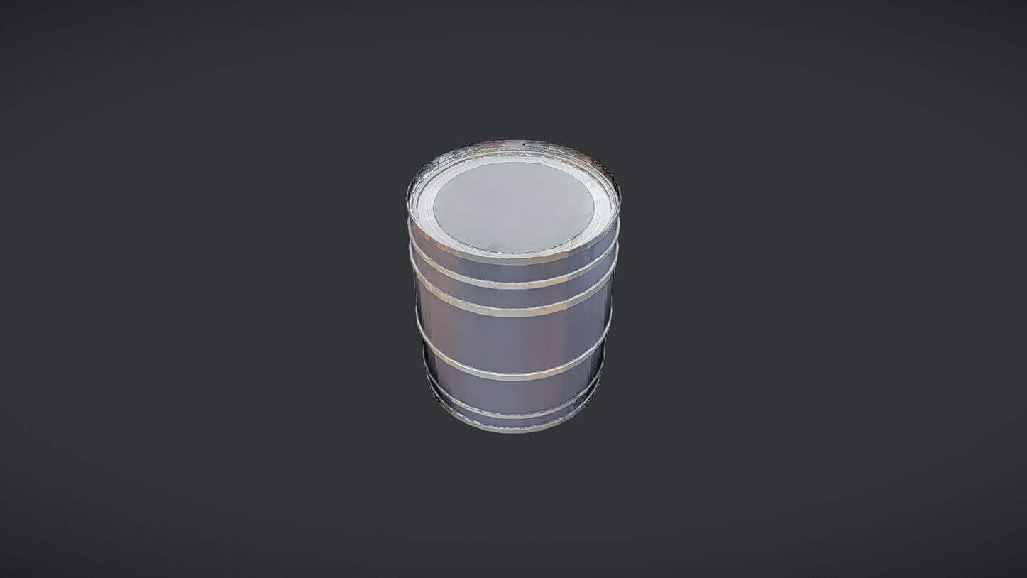 metal barrel or drum 3D model_18