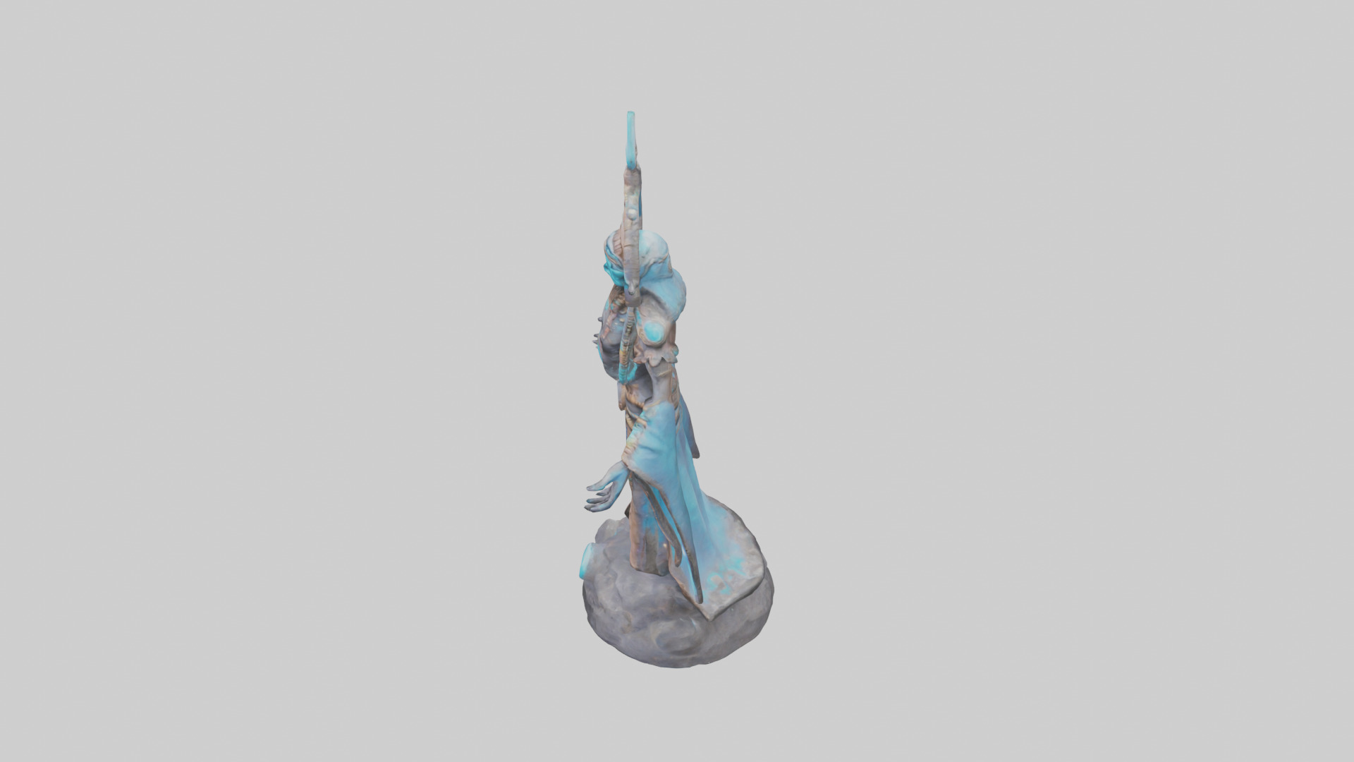 Galactic Shaman statue model 3D model_17
