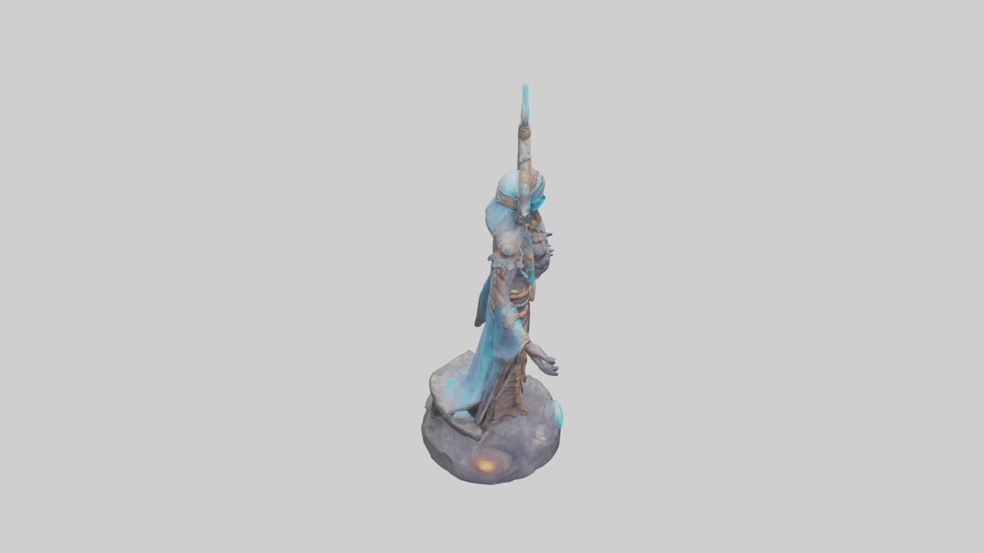 Galactic Shaman statue model 3D model_18