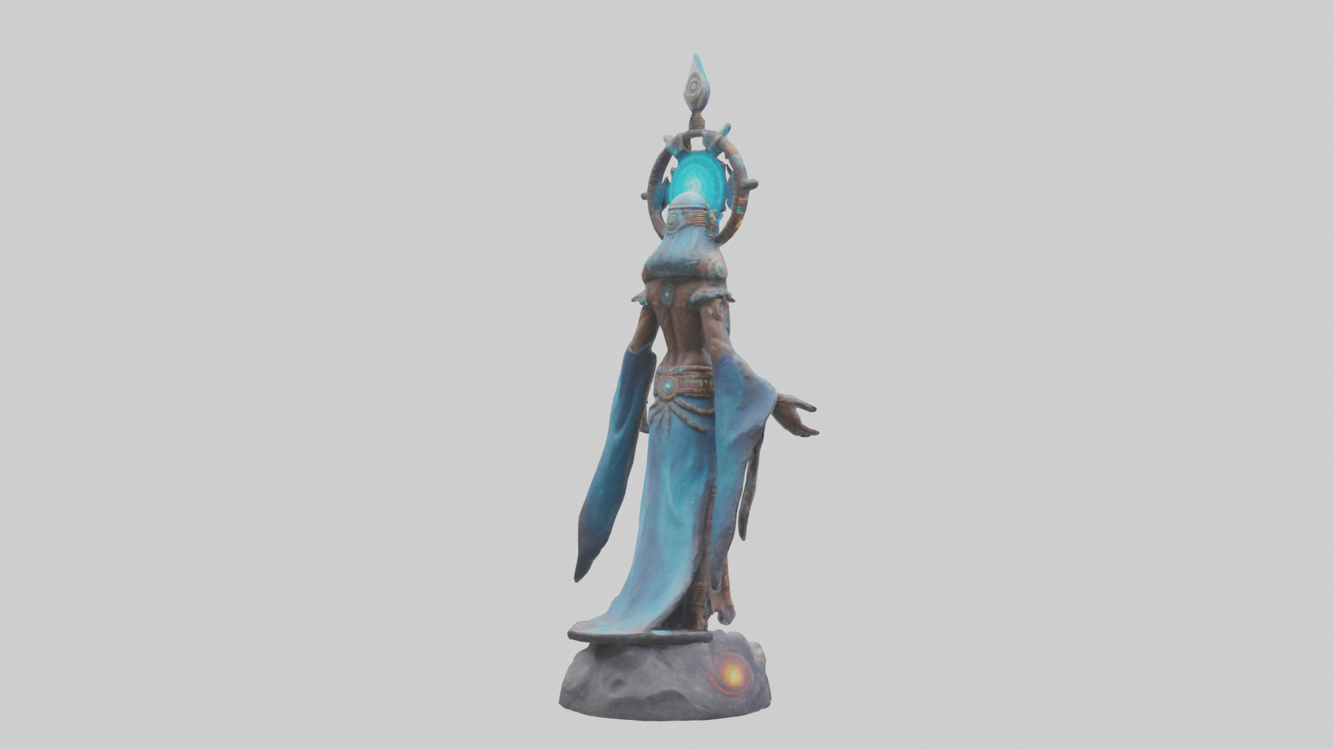 Galactic Shaman statue model 3D model_2