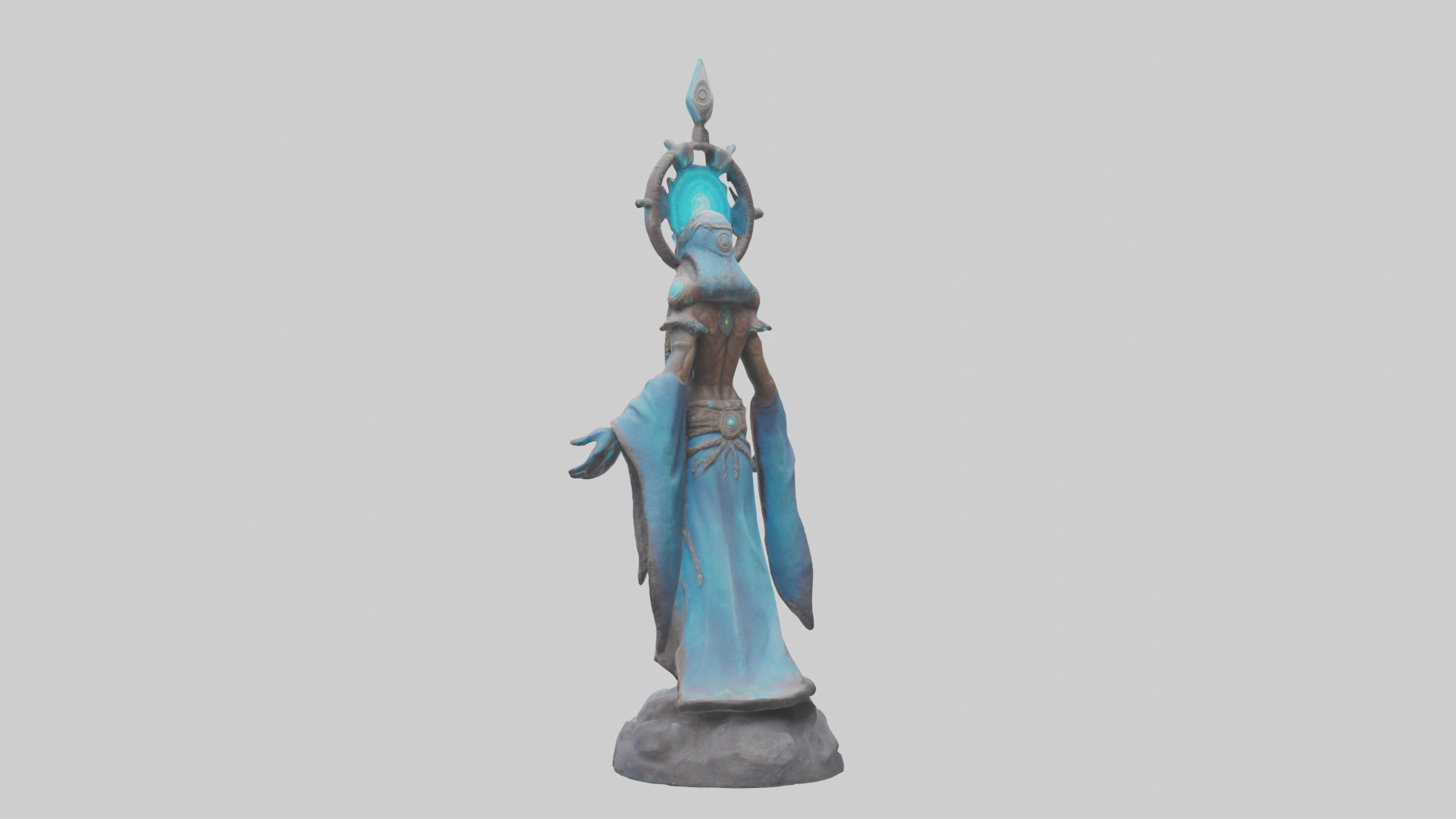 Galactic Shaman statue model 3D model_1