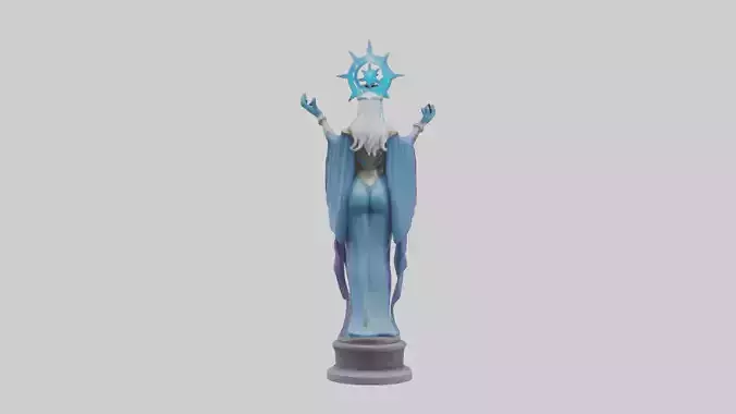 Galactic Sorceress statue model