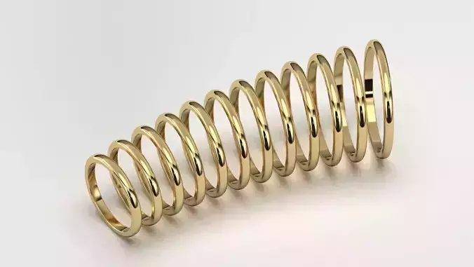 Band Ring for Men print model 3D R0138 W 2mm