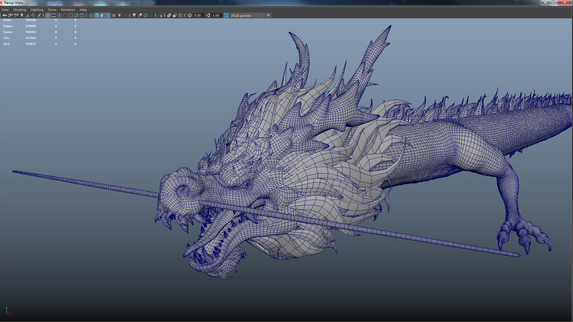 dragon ChineseDragon loong 3D model_11