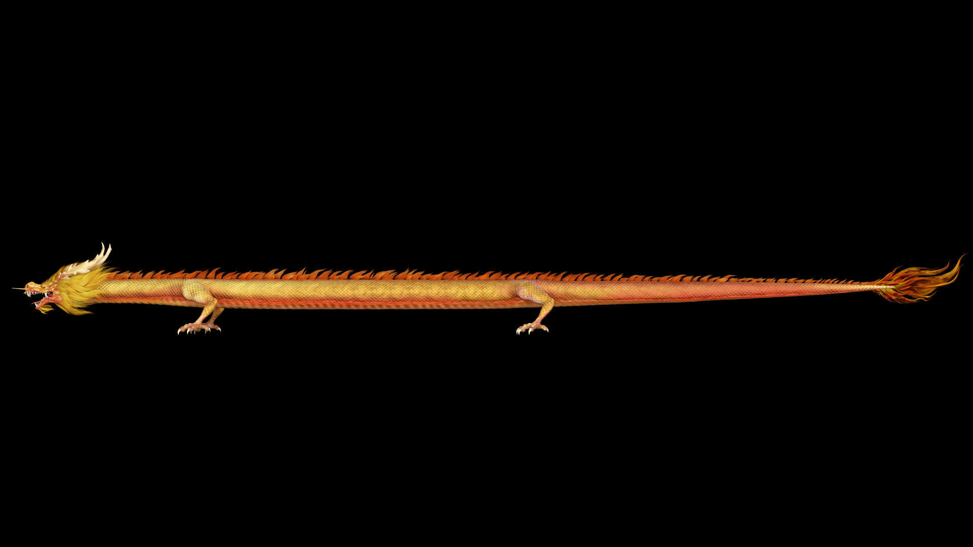 dragon ChineseDragon loong 3D model_4