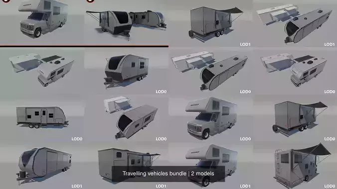 Travelling vehicles bundle