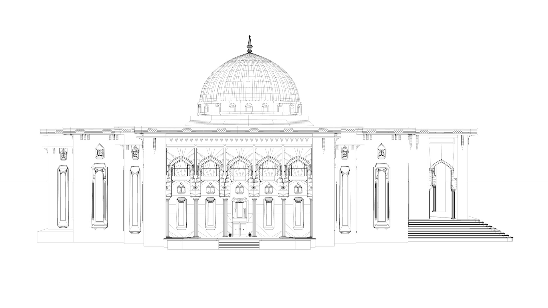 American University of Sharjah 3D model_16