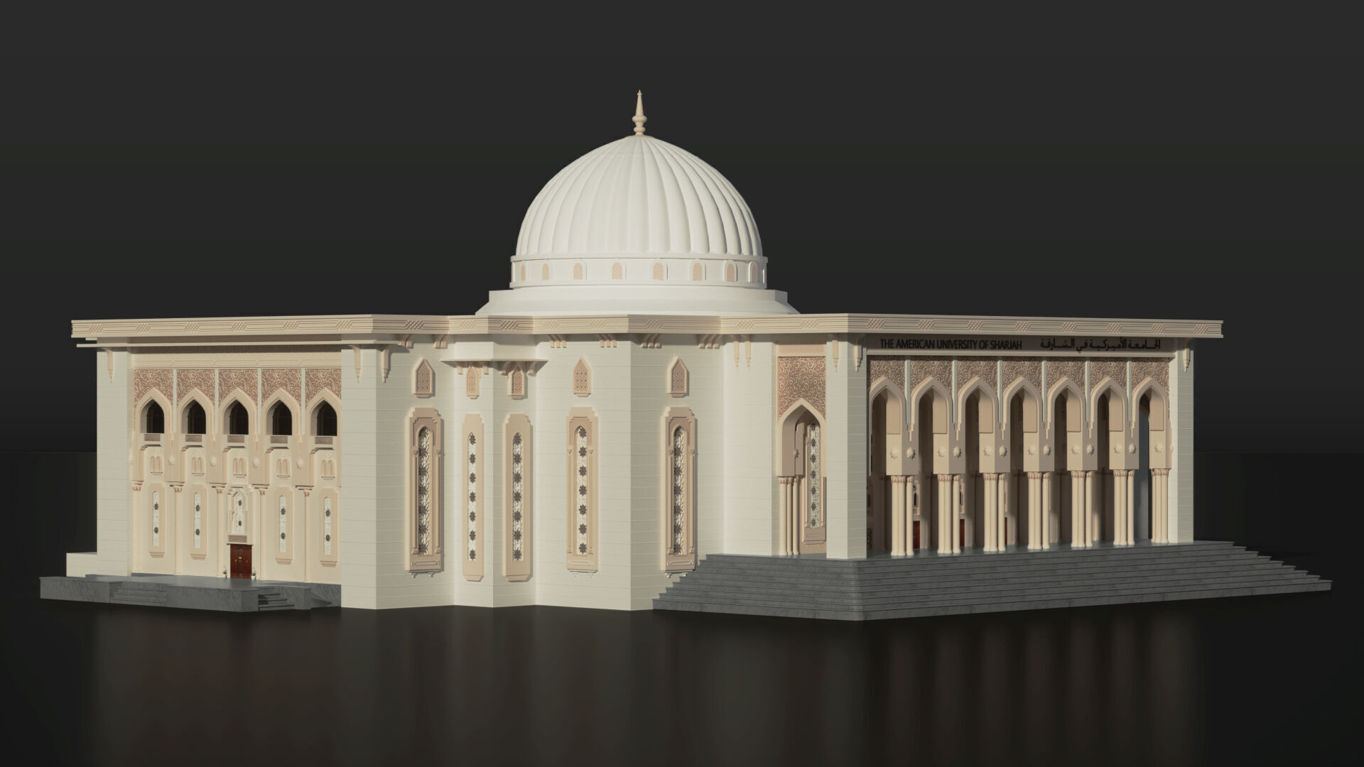 American University of Sharjah 3D model_9