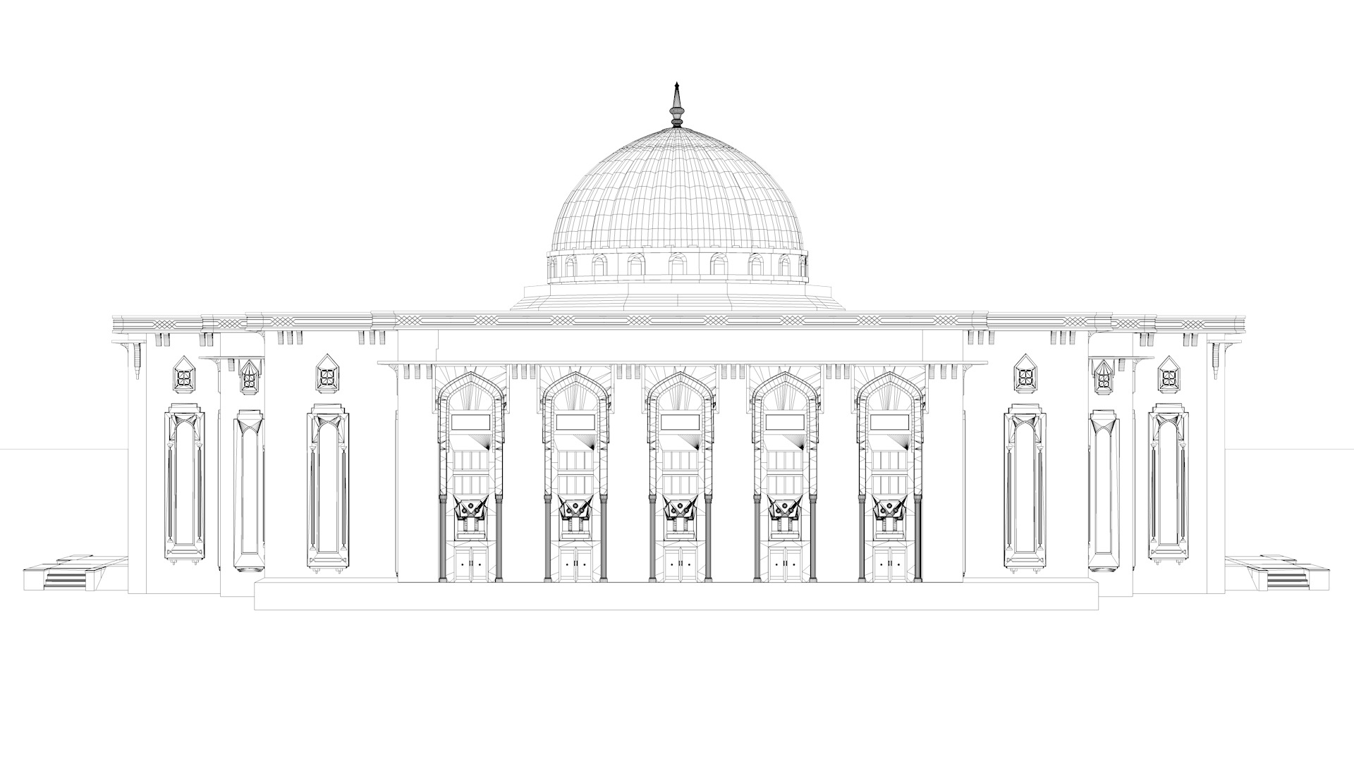 American University of Sharjah 3D model_19