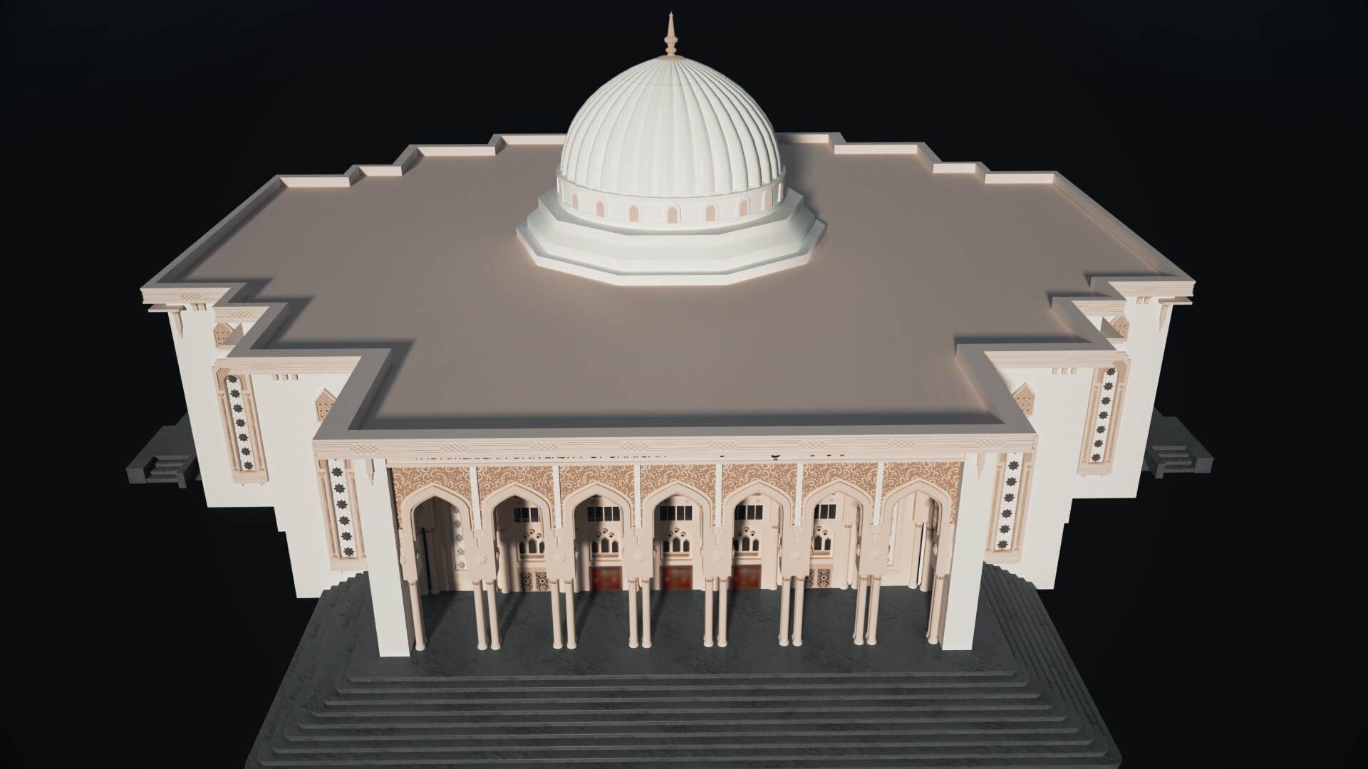American University of Sharjah 3D model_7
