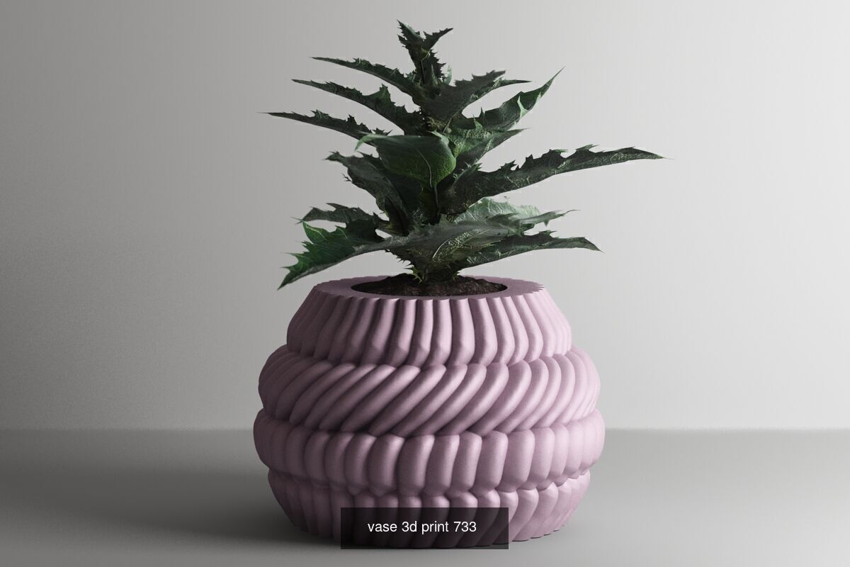 20 vase pot 3d print pack collection _3