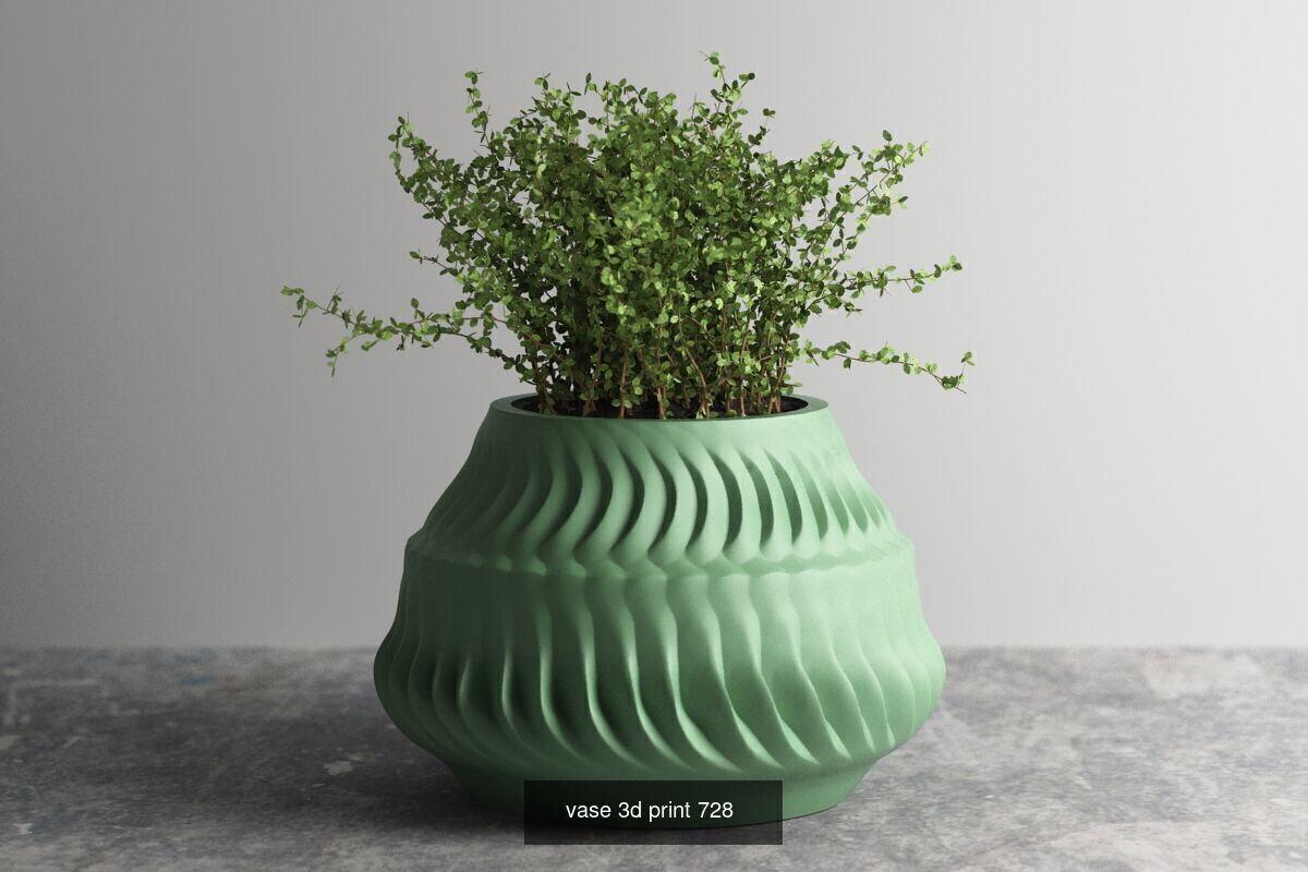20 vase pot 3d print pack collection _8