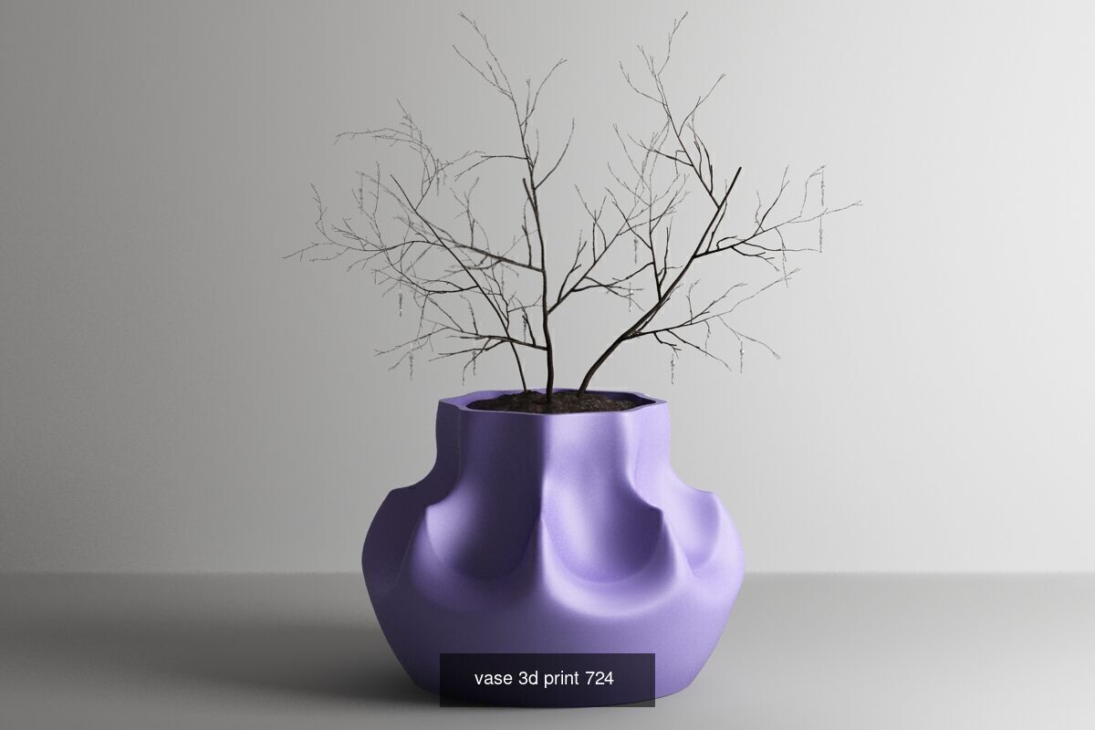 20 vase pot 3d print pack collection _12