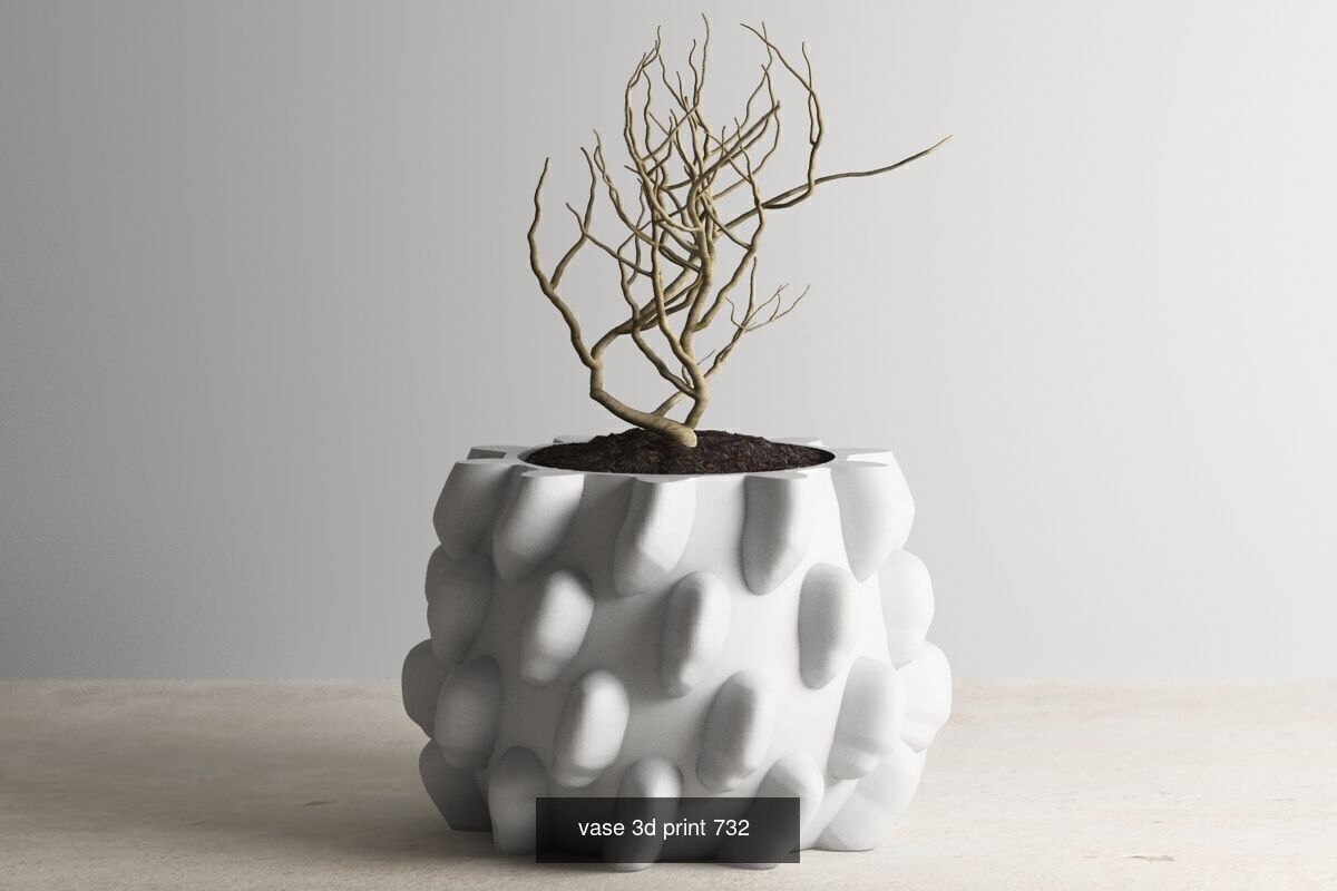 20 vase pot 3d print pack collection _4