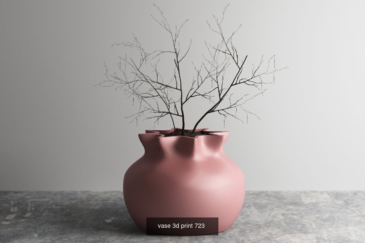 20 vase pot 3d print pack collection _13