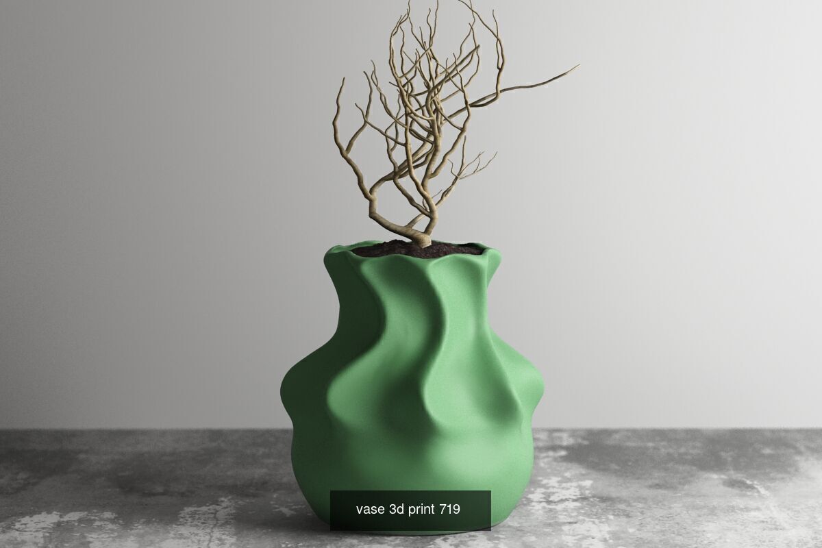 20 vase pot 3d print pack collection _17