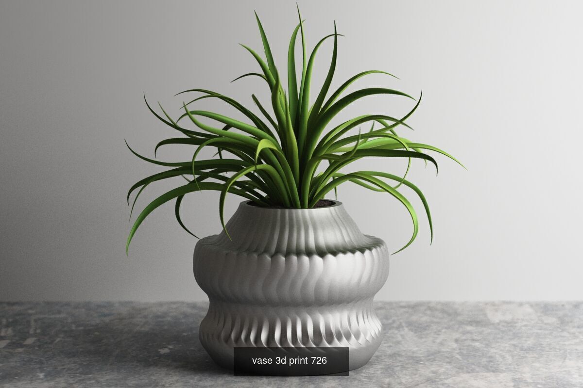 20 vase pot 3d print pack collection _10