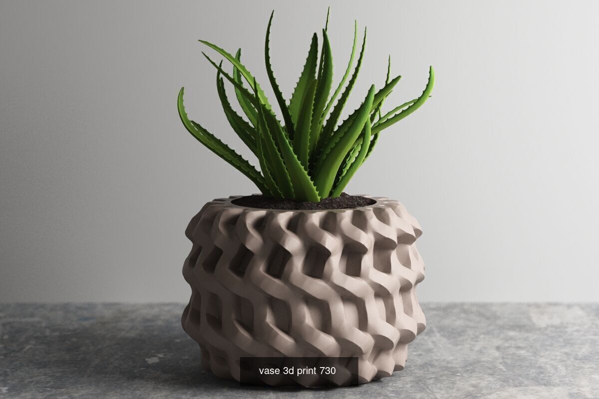 20 vase pot 3d print pack collection _6