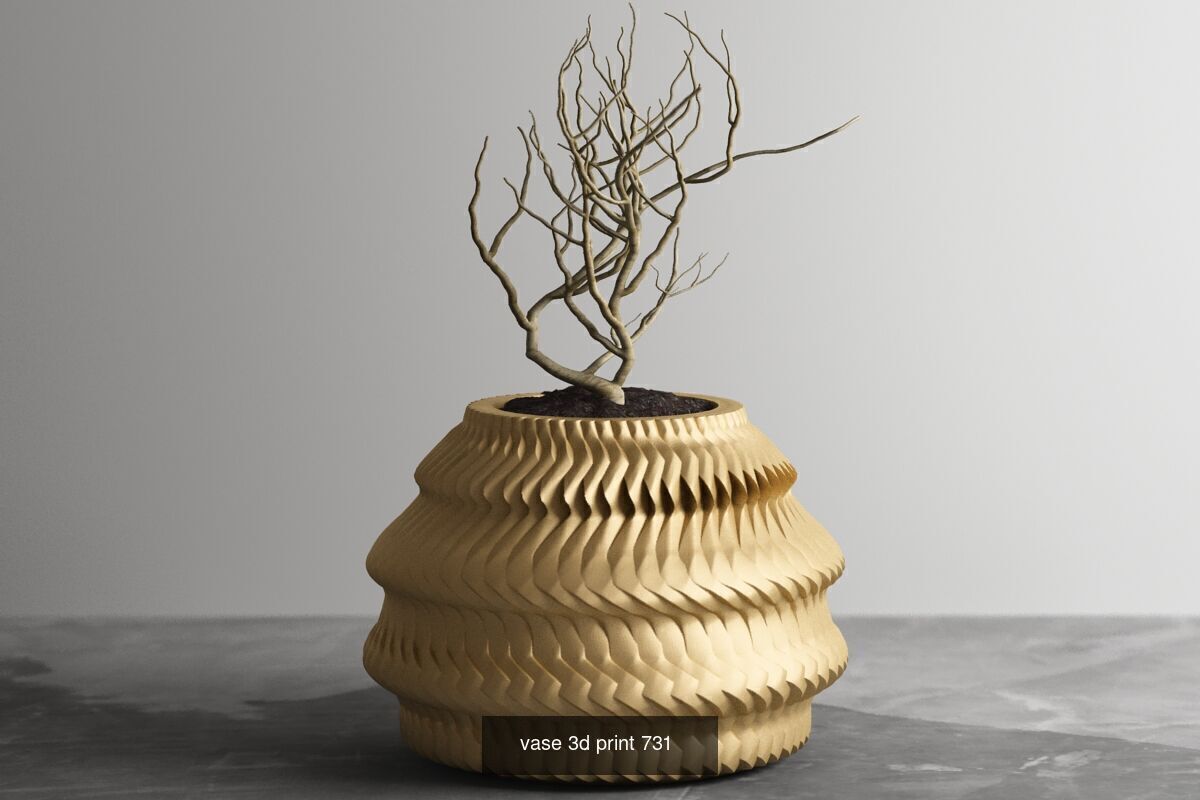 20 vase pot 3d print pack collection _5