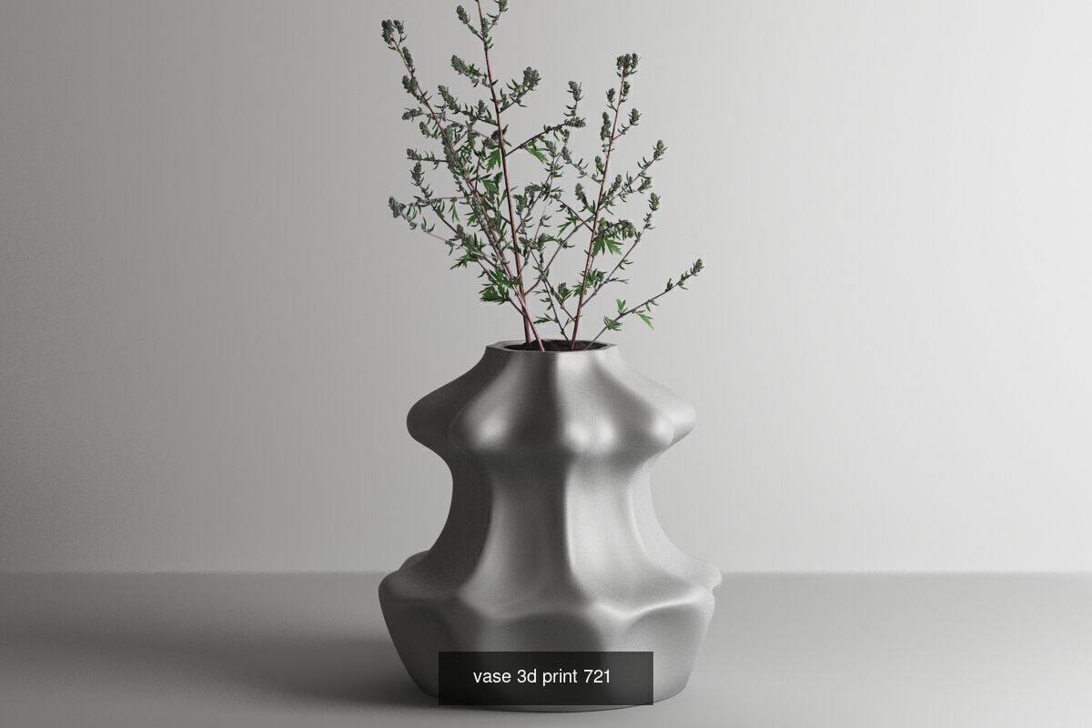 20 vase pot 3d print pack collection _15