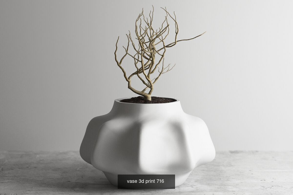 20 vase pot 3d print pack collection _20