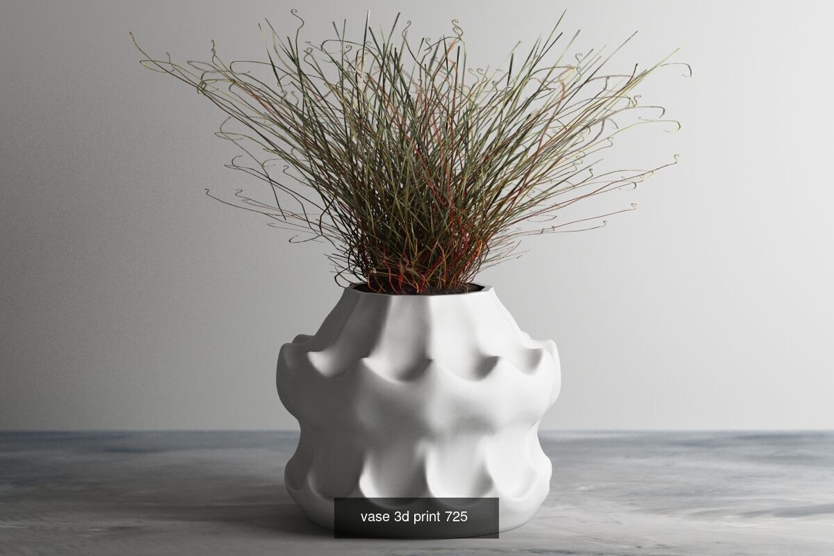 20 vase pot 3d print pack collection _11