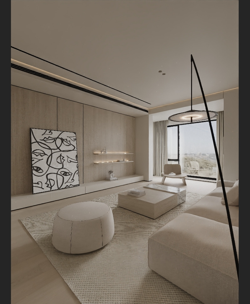 living room 3D model_5