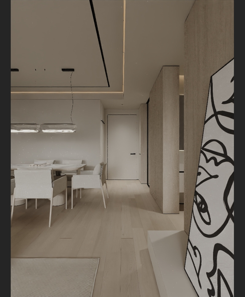 living room 3D model_9