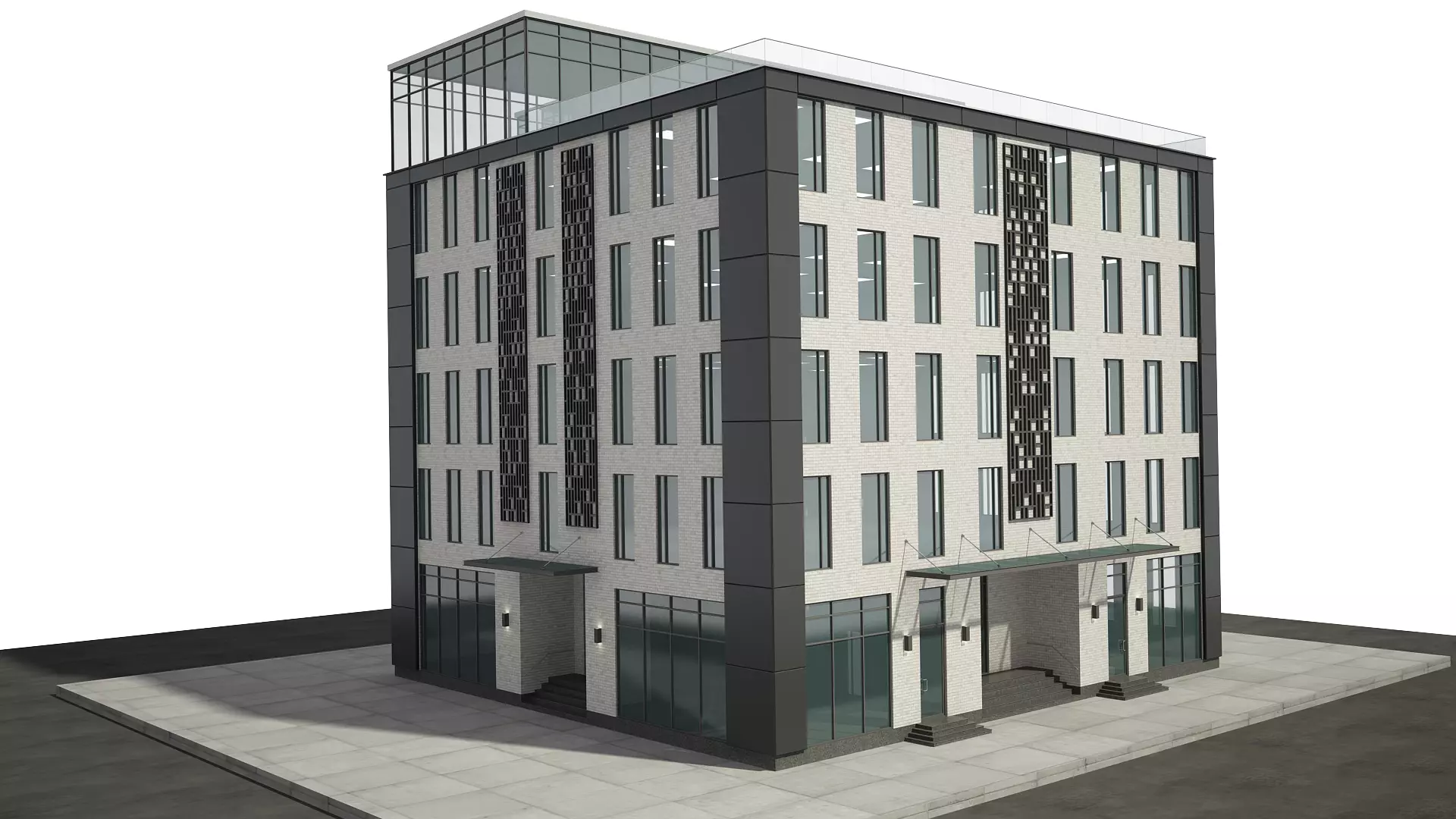 Office Building 3D model_0