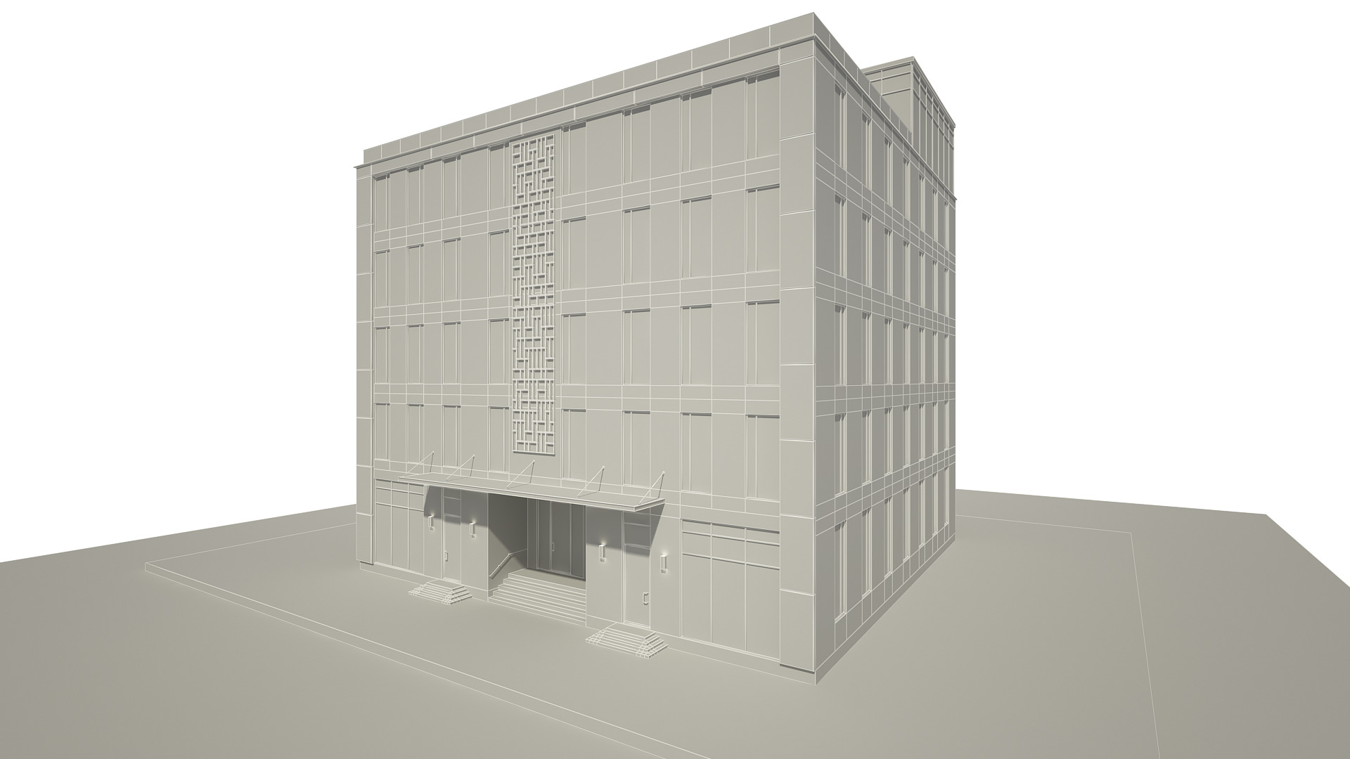 Office Building 3D model_9