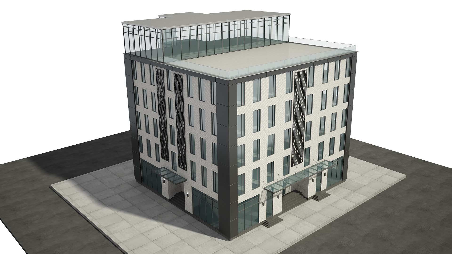 Office Building 3D model_6