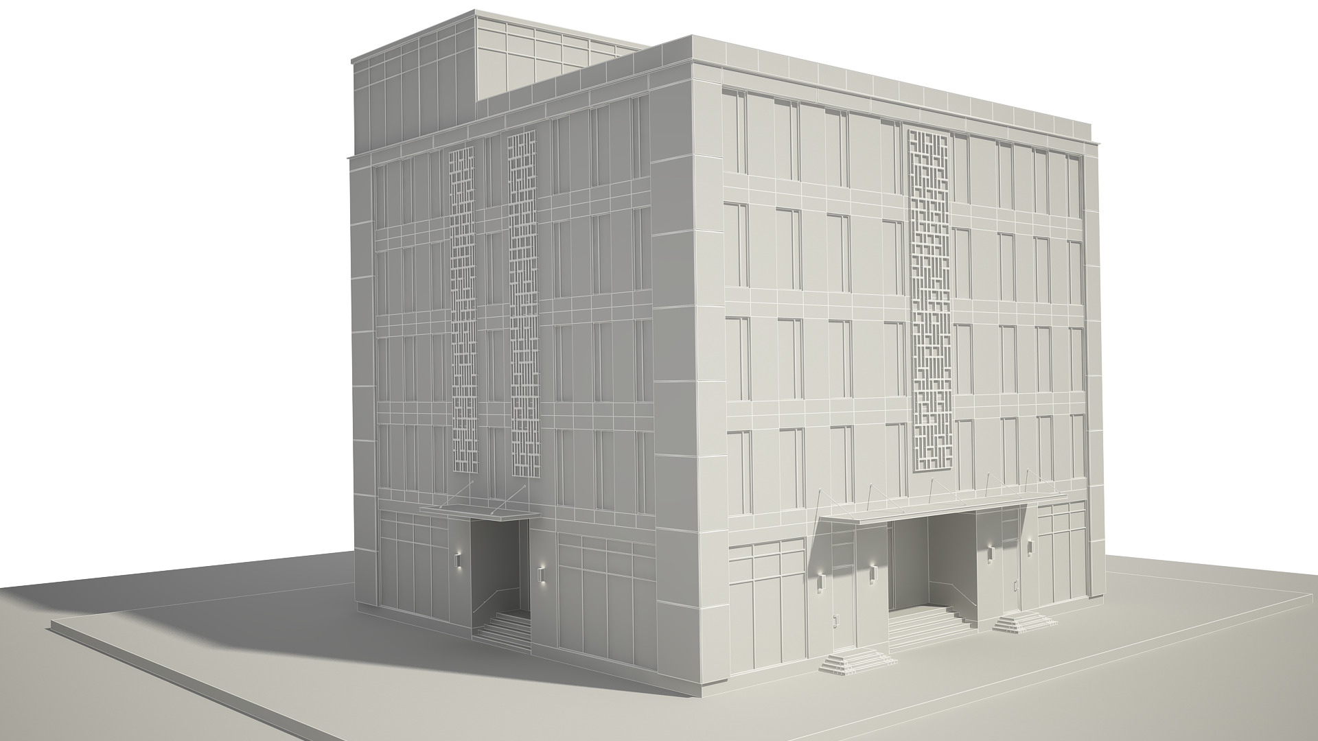 Office Building 3D model_7