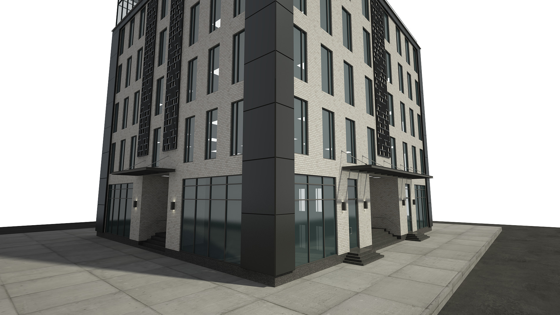 Office Building 3D model_3