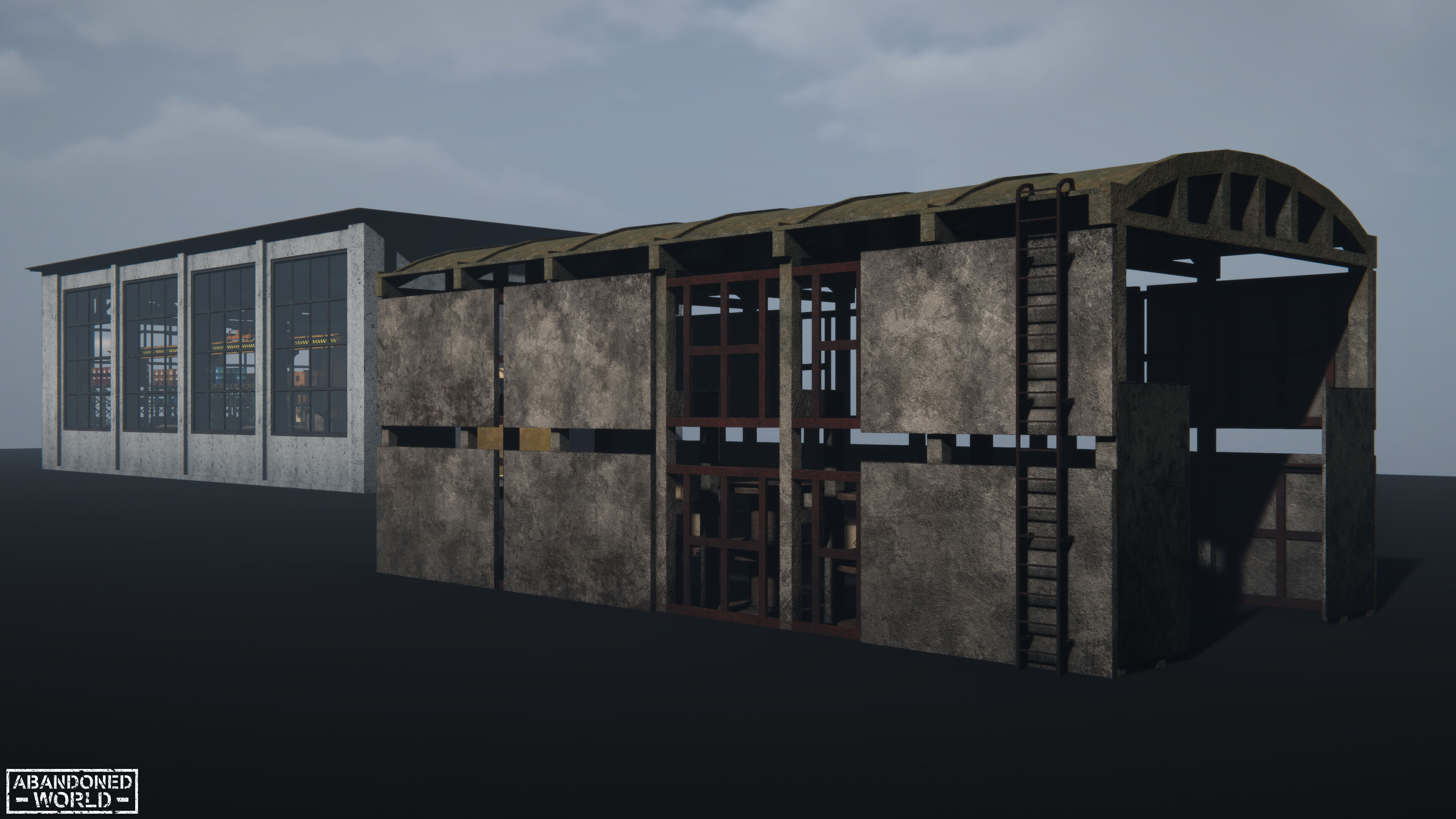 Modular Warehouse for Unity Low-poly 3D model_12